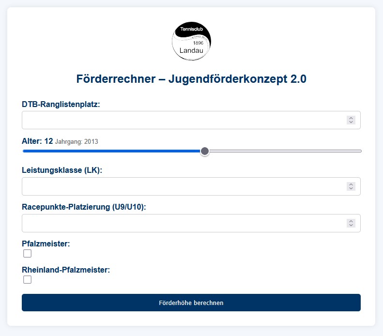 Förderrechner zum Förderkonzept 2.0